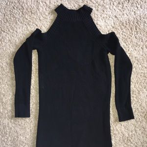 Abercrombie & Fitch Black Knitted Sweater Dress
